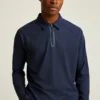 All Day Long Sleeve Zip Polo