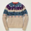 Arctic Fair Isle Sweater | Soft Arctic Fleece Pullover Sweatshirt