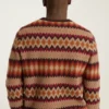 Argyle Fair Isle Crew Neck Sweater