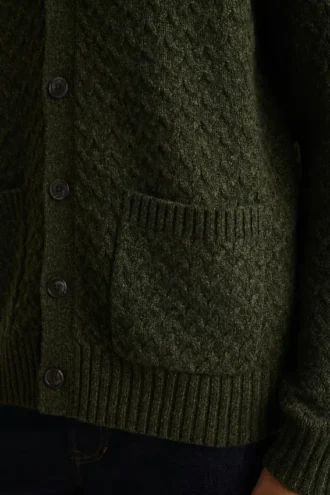 Cable Knit Cardigan for Men by Bonobos | Merino Blend Heritage Style