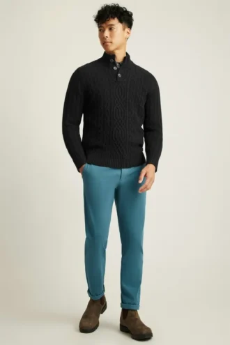 Cable Popover Sweater