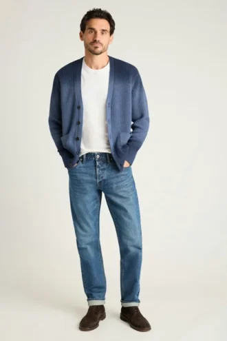 Cashmere Cardigan for Men by Bonobos | Cotton Blend Dip-Dye Knit