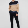 Colorblock Crew Neck Sweater
