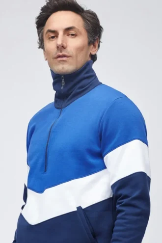 Colorblock Track Half-Zip Pullover