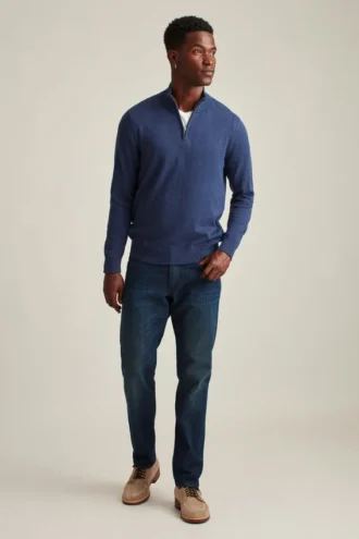 Cotton Cashmere Half-Zip