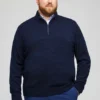 Cotton Cashmere Half-Zip Sweater