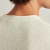Cotton Linen Roll Neck Sweater