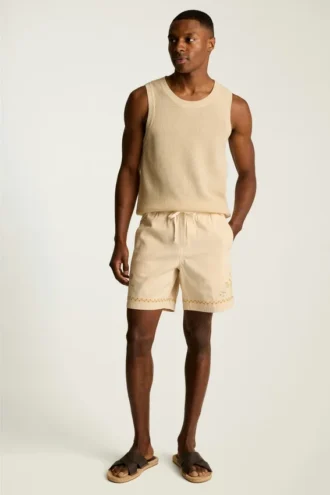 Cotton Mesh Sweater Tank