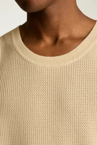Cotton Mesh Sweater Tank