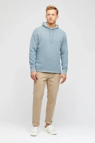 Cotton Poncho Hoodie Sweater