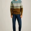 Crew Neck Fair Isle Sweater