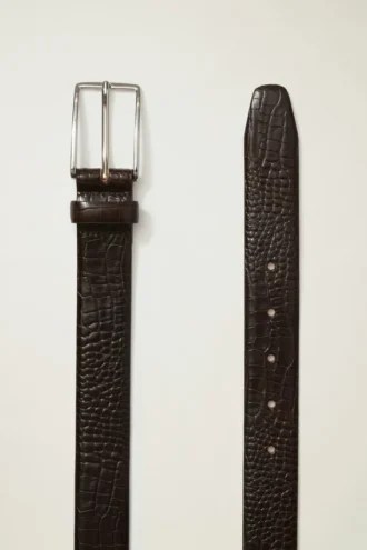Embossed Leather Belt