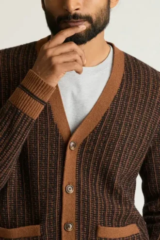 Extrafine Merino Retro Cardigan