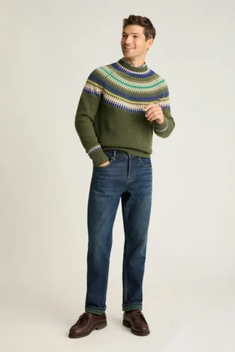 Fair Isle Wool Blend Sweater by Bonobos | Festive Warm Knit