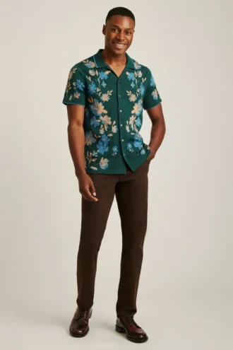 Floral Cabana Sweater Polo