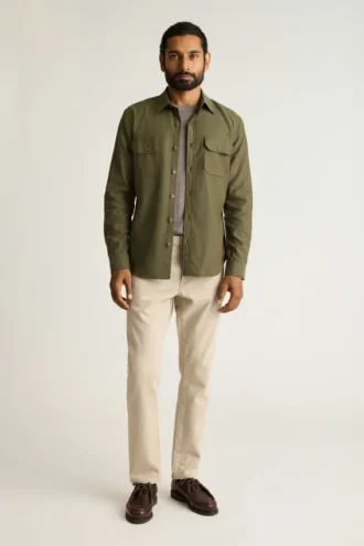 Garment-Dyed Utility Shirt