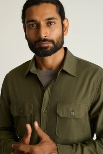 Garment-Dyed Utility Shirt