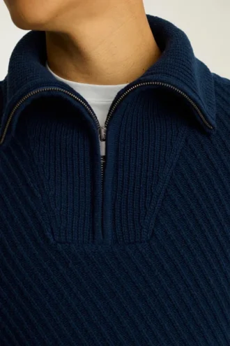 Half Zip Collared Sweater