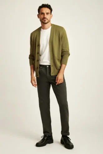 Italian Brushed 5-Pocket Pants