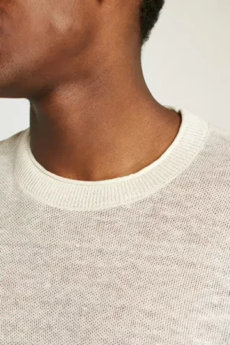 Italian Linen Sweater Tee for Men