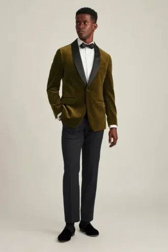 Italian Stretch Velvet Tuxedo Jacket