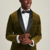 Italian Stretch Velvet Tuxedo Jacket