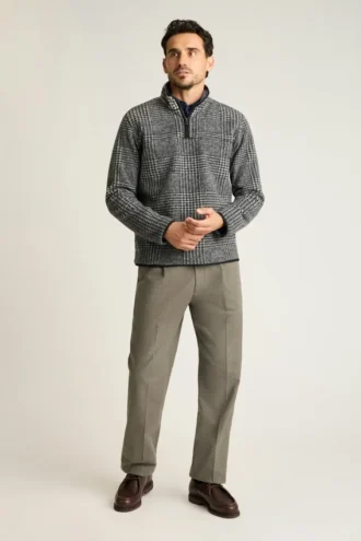 Italian Wool Fleece Quarter Zip