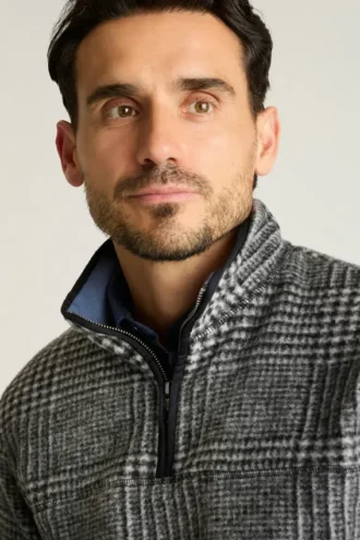 Italian Wool Fleece Quarter Zip