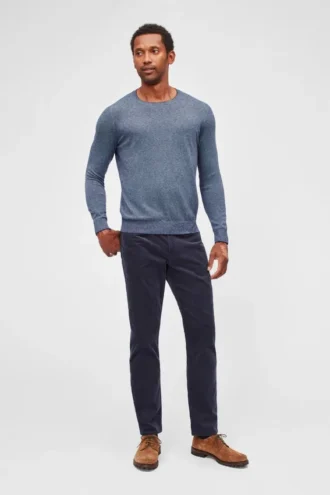 Lightweight Cotton Crew Neck Sweater