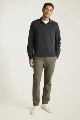 Long Sleeve Polo for Men by Bonobos | Refined Luxe Layering Piece