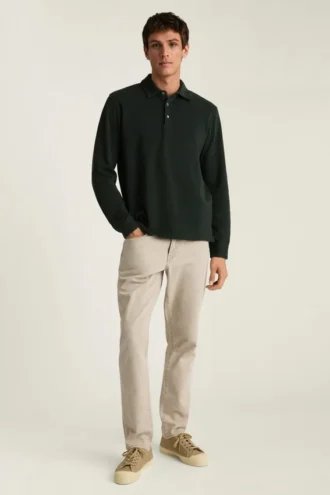 Long Sleeve Polo for Men by Bonobos | Refined Luxe Layering Piece