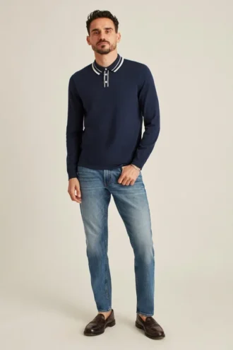 Long Sleeve Sweater Polo
