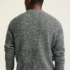 Marled Fisherman Crew Neck Sweater