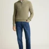 Men’s Quarter Zip Sweater by Bonobos | Italian Linen Cotton Luxury