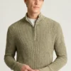 Men’s Quarter Zip Sweater by Bonobos | Italian Linen Cotton Luxury