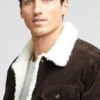 Mens Shearling Cord Jacket