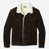 Mens Shearling Cord Jacket