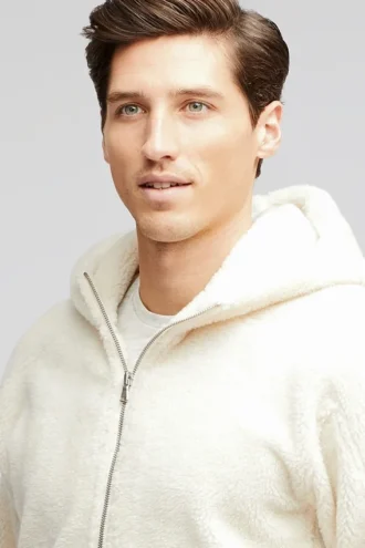 Mens Sherpa Half-Zip Hoodie