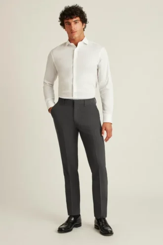 Mens Stretch Wool Dress Pants