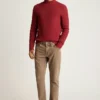 Merino Blend Mock Neck Sweater