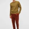 Merino Cable Crew Neck Sweater