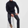 Merino Cable Turtleneck