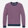 Merino Jacquard Crew Neck Sweater