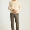 Merino Long Sleeve Sweater Polo
