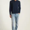 Merino Long Sleeve Sweater Polo