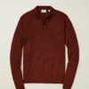 Merino Long Sleeve Sweater Polo