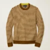 Midweight Stripe Stitch Crew Neck Sweater
