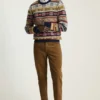 Nyc Fair Isle Sweater | Mens Fair Isle Sweater with Nyc Icons