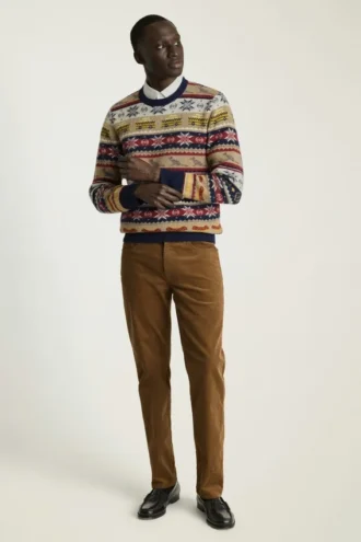 Nyc Fair Isle Sweater | Mens Fair Isle Sweater with Nyc Icons