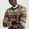 Nyc Fair Isle Sweater | Mens Fair Isle Sweater with Nyc Icons